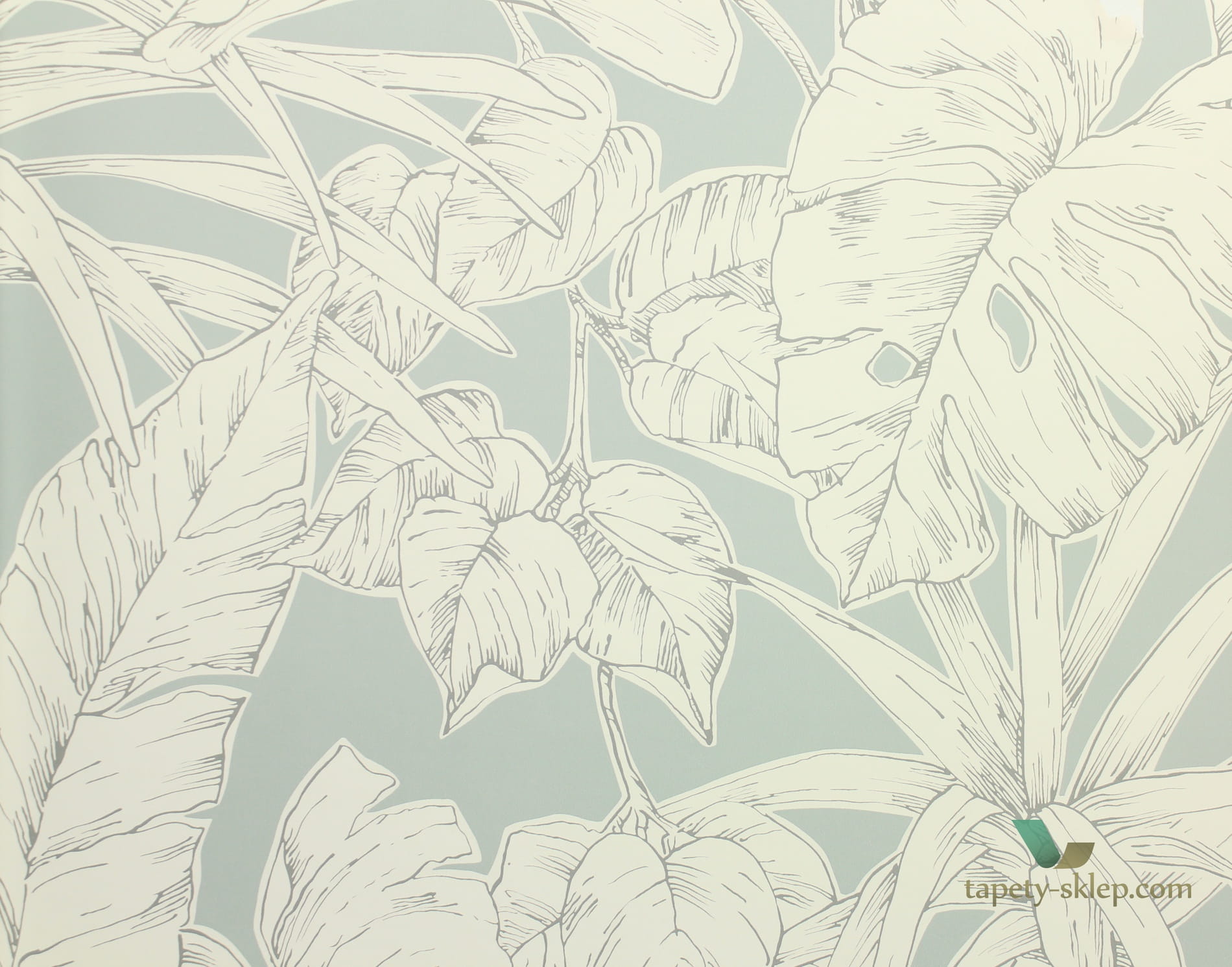Tapeta tropikalne liście Scion 112025 Parlour Palm Zanzibar