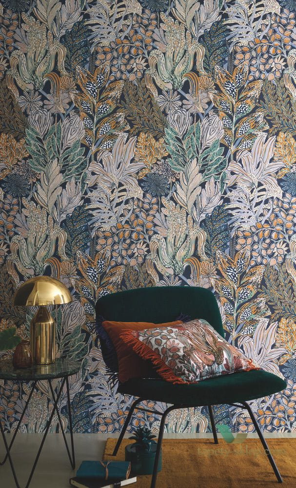 Tapeta w tropikalne liście Casamance 74320426 Borromee Blossom
