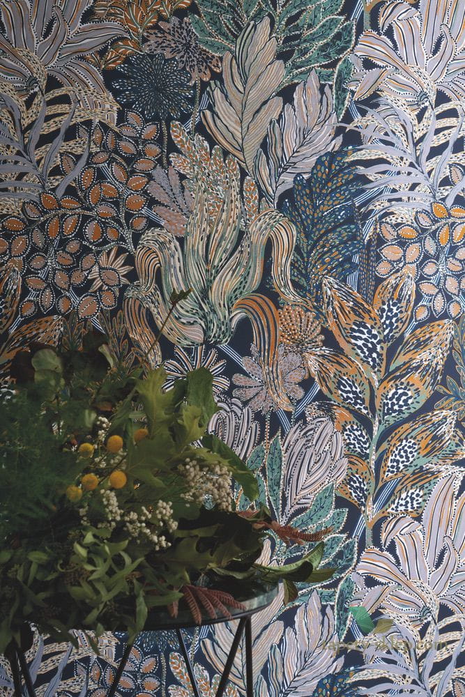 Tapeta w tropikalne liście Casamance 74320426 Borromee Blossom