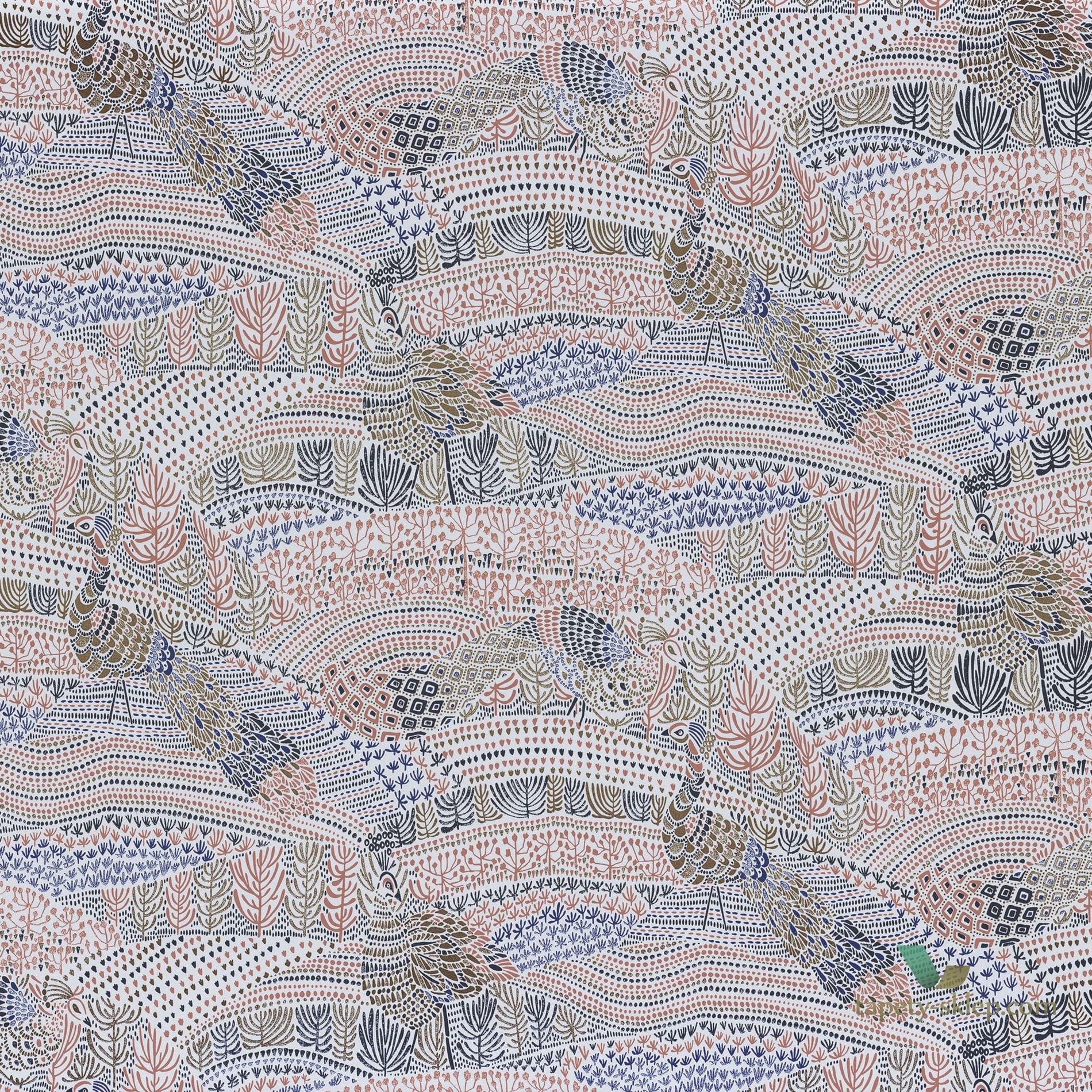 Tapeta w pawie Casamance 74330297 Eden Blossom