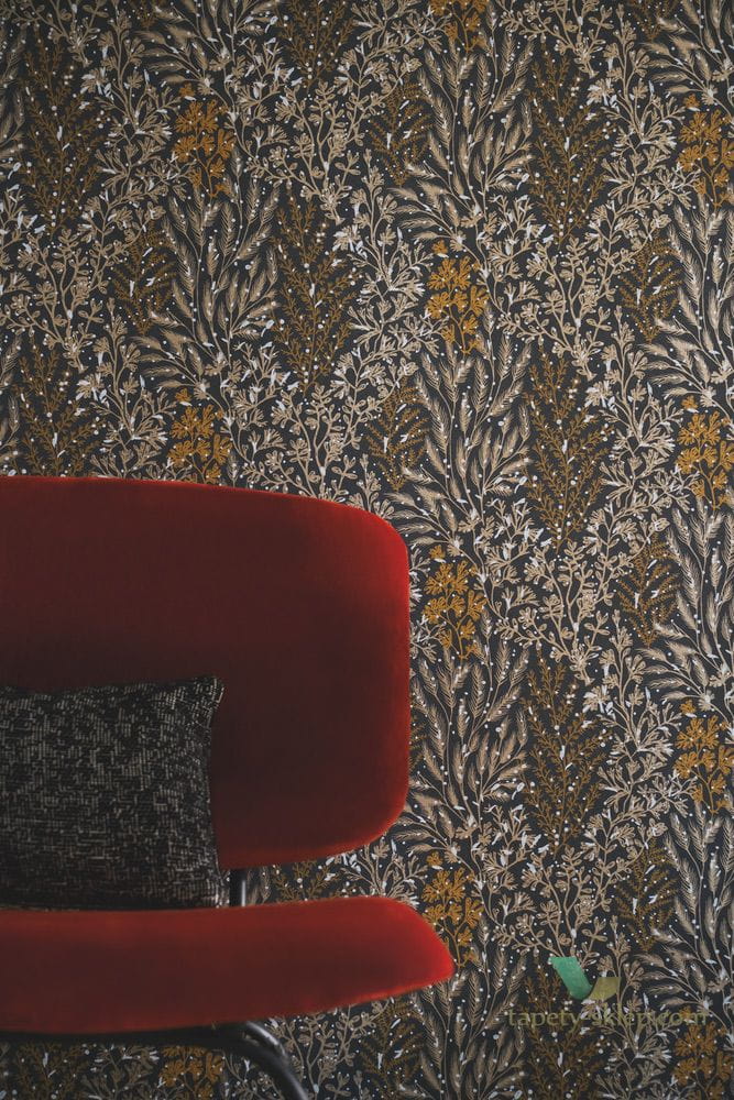 Tapeta roślinna Casamance 74350324 Isoete Blossom