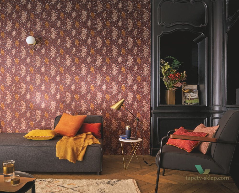 Tapeta roślinna Casamance 74350528 Isoete Blossom