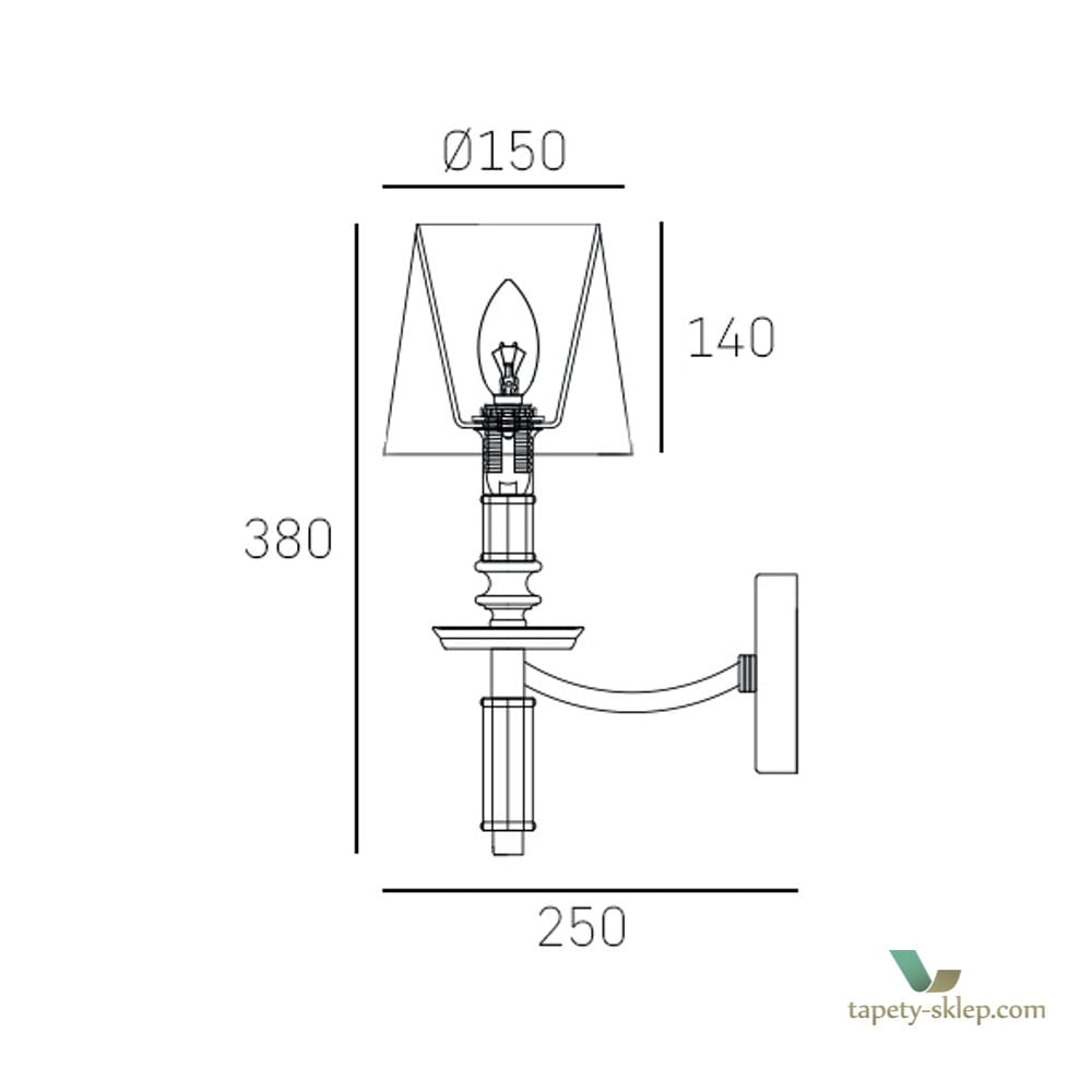 Kinkiet Cosmo Light  Siena W01315WH NI