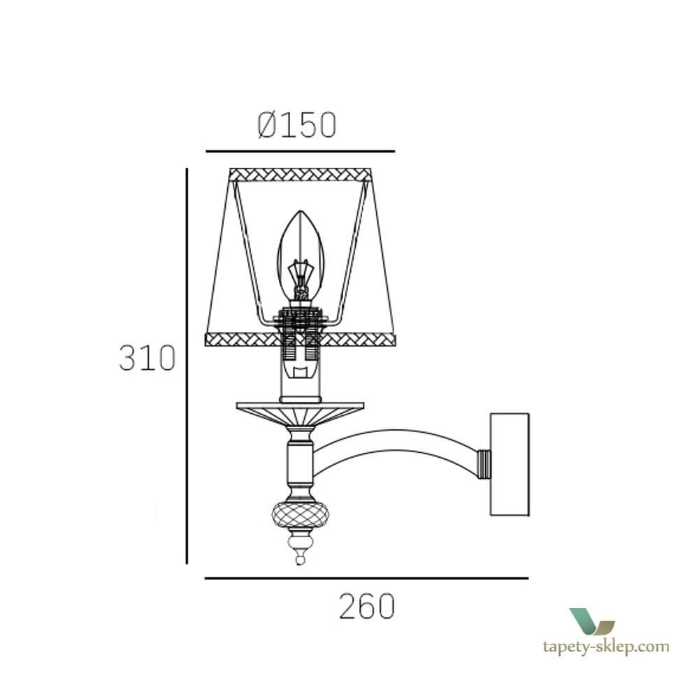 Kinkiet Cosmo Light Verona W01360WH NI