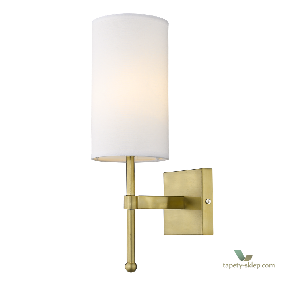 Kinkiet złoty modern classic Denver W01963WH AU W01963BR-WH 