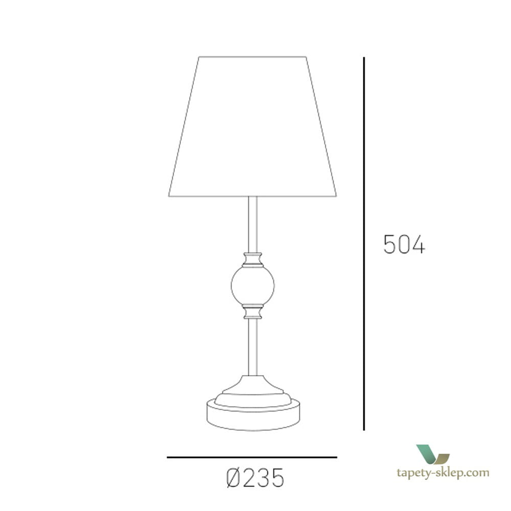 Lampa stołowa Monaco T01230CH-WH