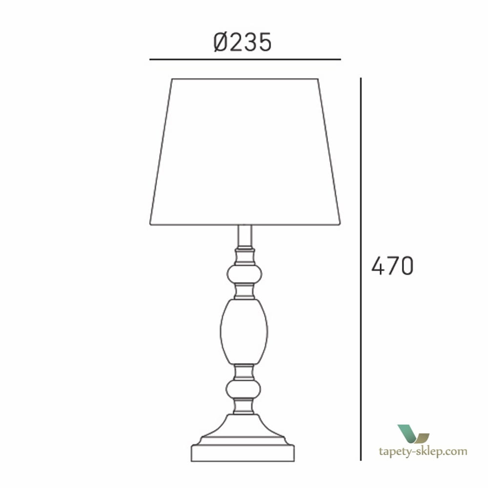 Lampa stołowa Monaco T01885WH
