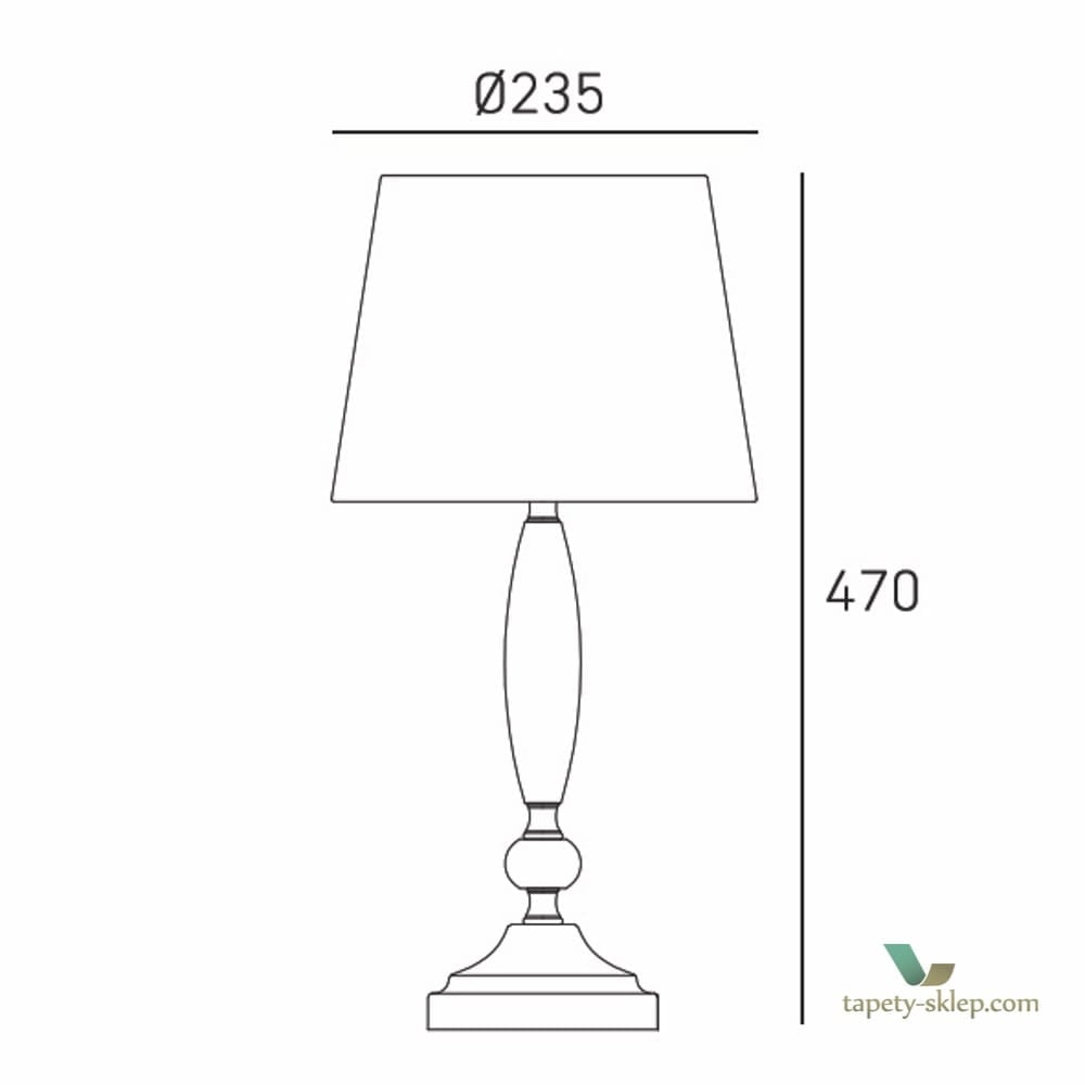 Lampa stołowa Monaco T01878WH