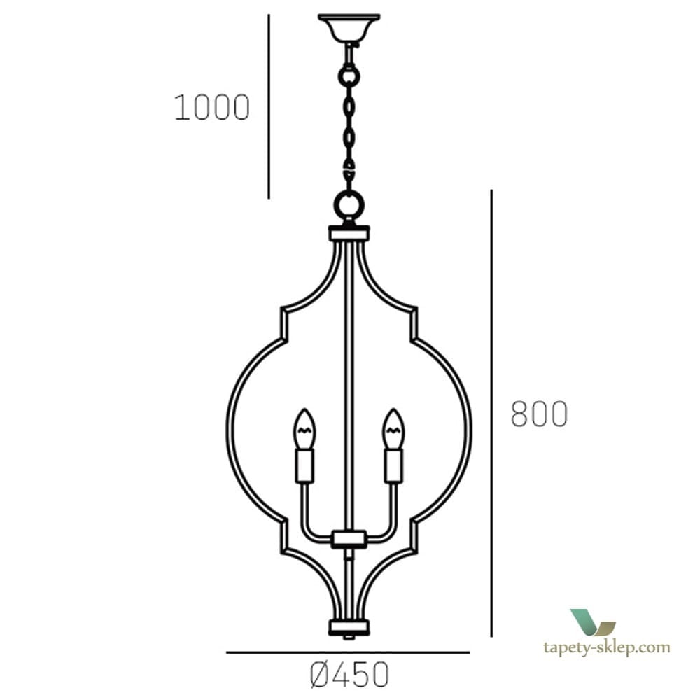 Lampa Nashville P05186BK Cosmo Light