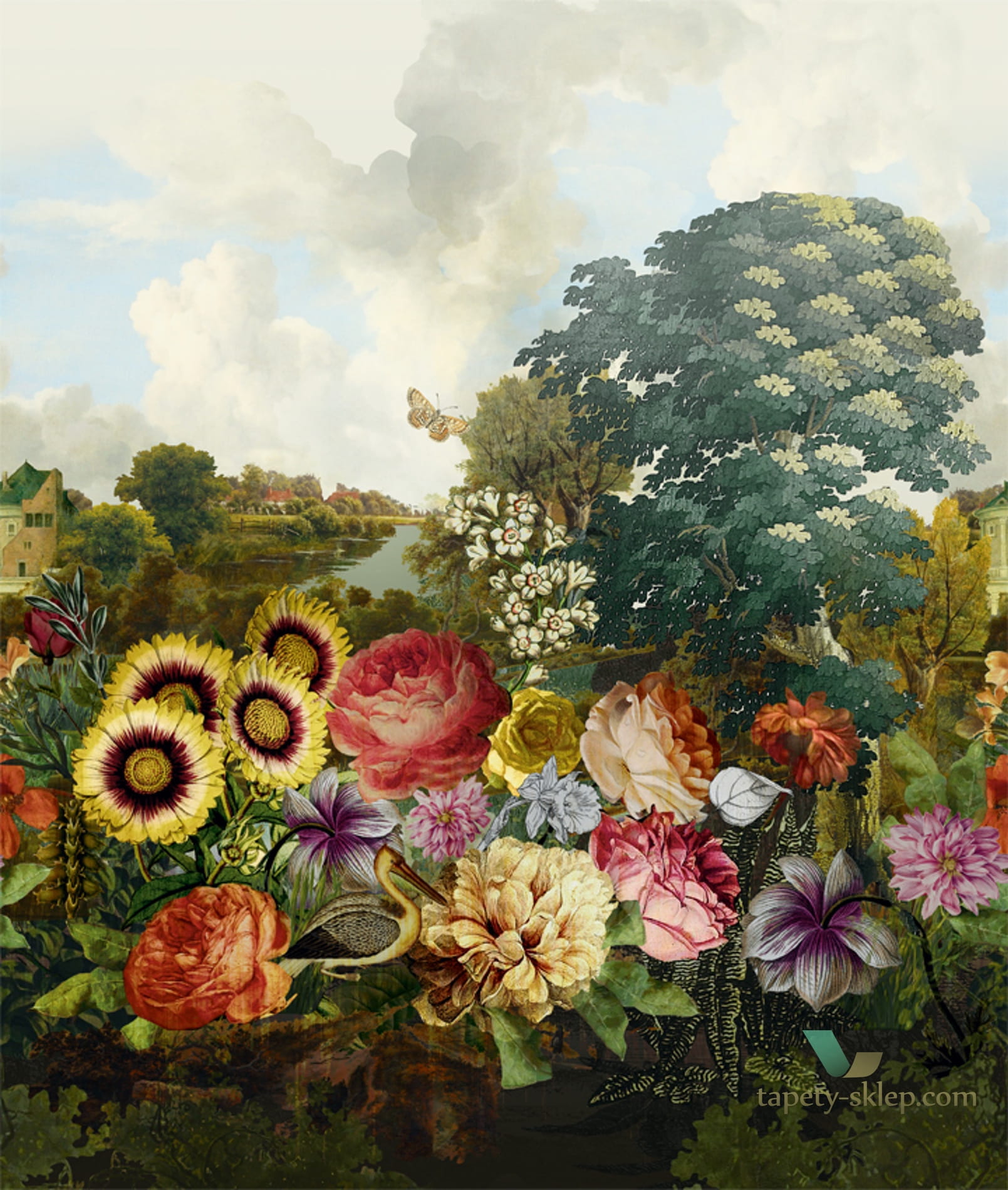 Mural ogród Khroma DGKEN2021 Sissinghurst Honey Kent