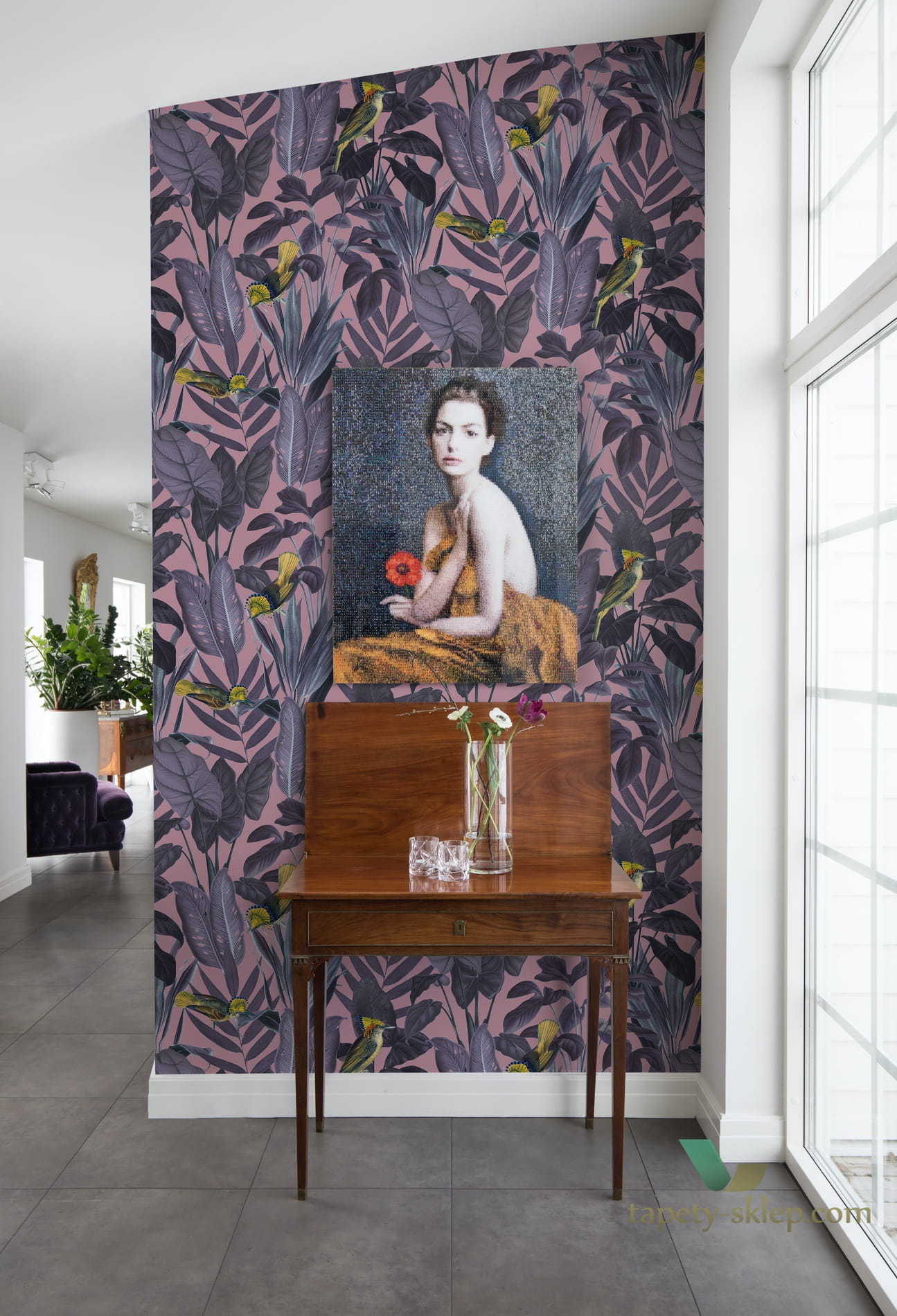 Fototapeta Rebel Walls R15732 Yellow Bird Dusk