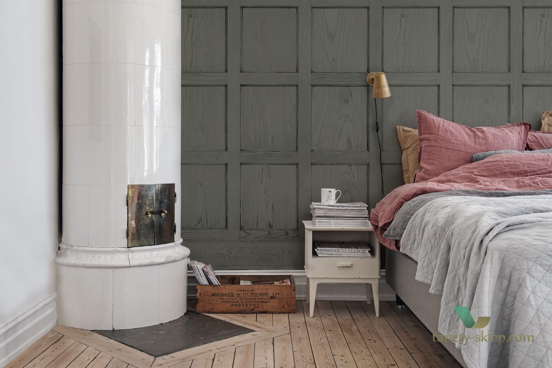 Fototapeta Rebel Walls R12883 Panel Cambridge Green