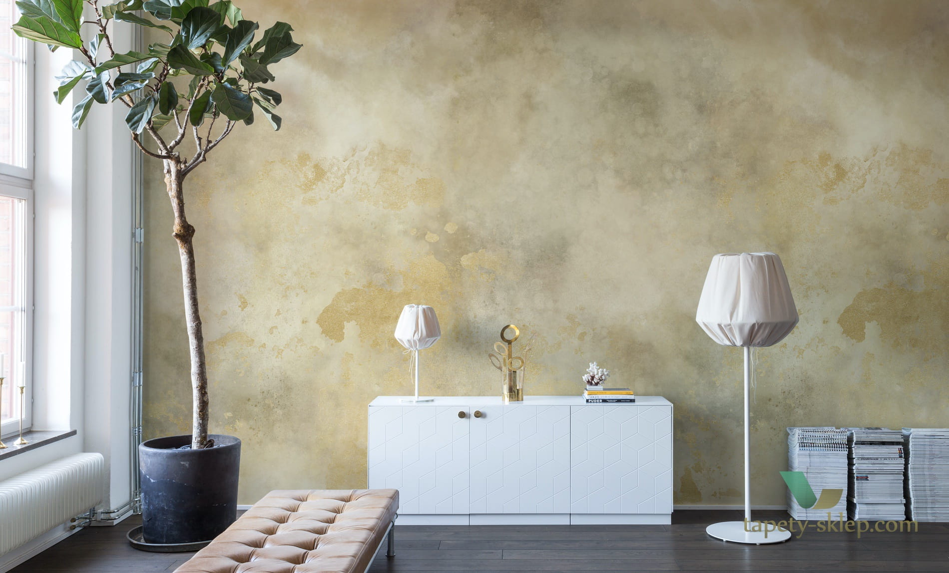 Fototapeta Rebel Walls R13273 Color Clouds Gold