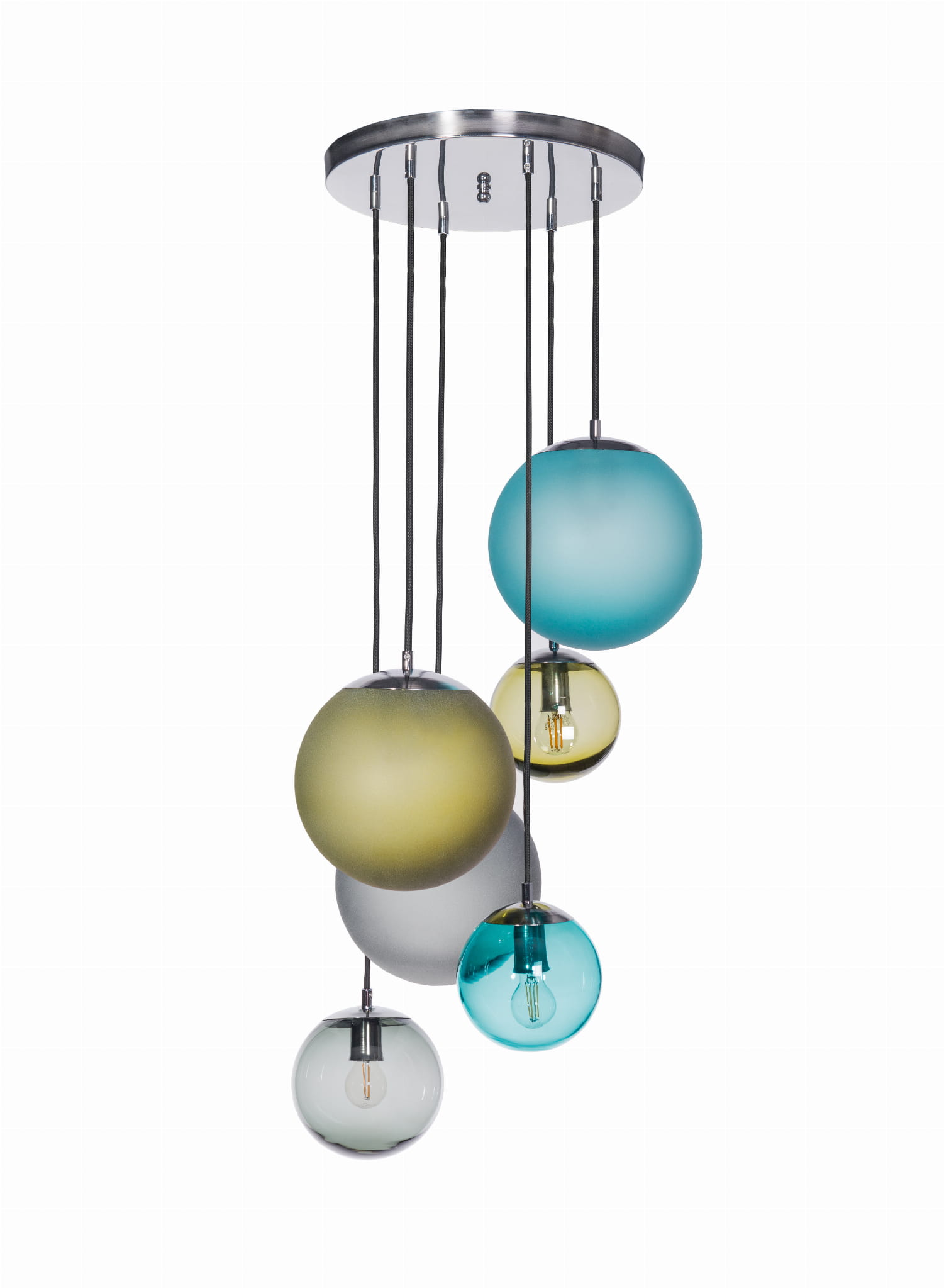 Lampa wisząca BACAN Famlight Mat 6 kul