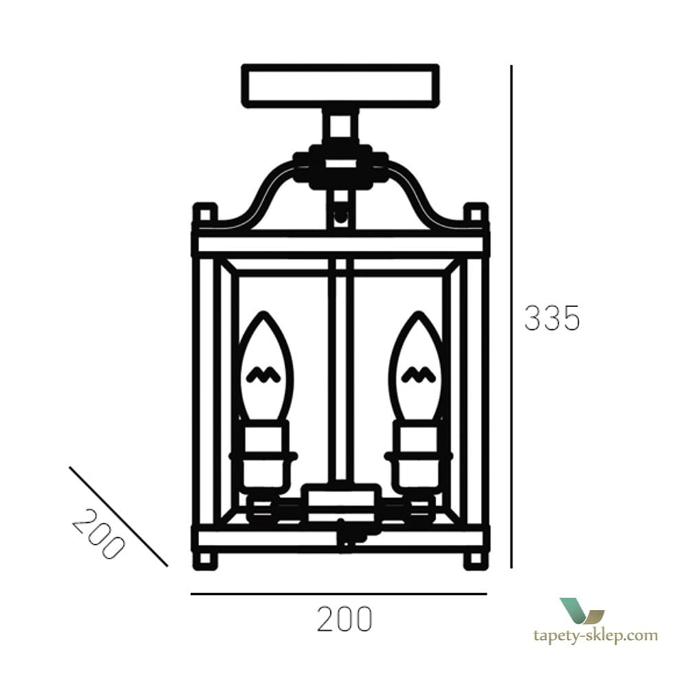 Lampa w stylu nowojorskim C03929CH Cosmo Light