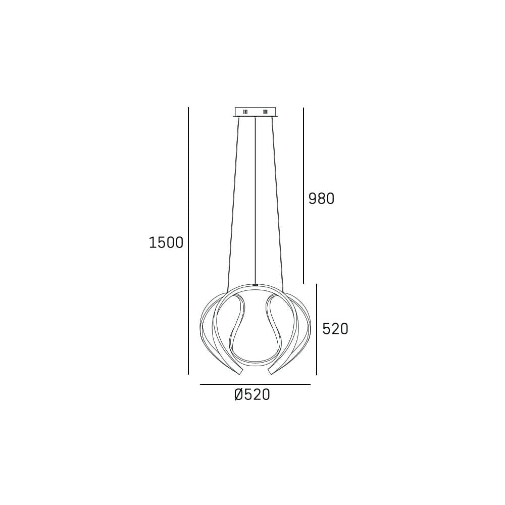 Nowoczesna lampa LED P01663CH Tokyo
