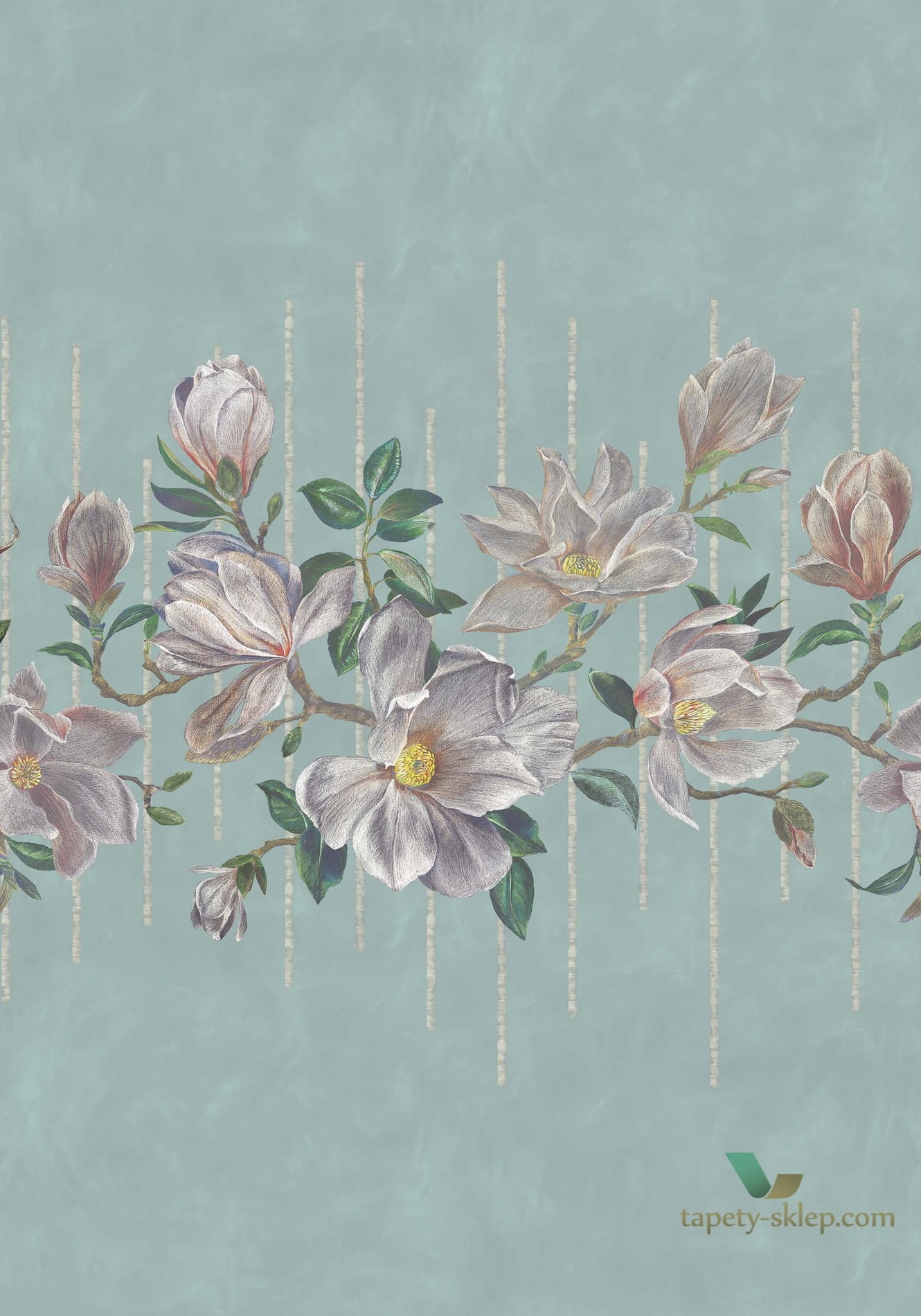 Mural Osborne & Little W7338-02 Magnolia Frieze Folium
