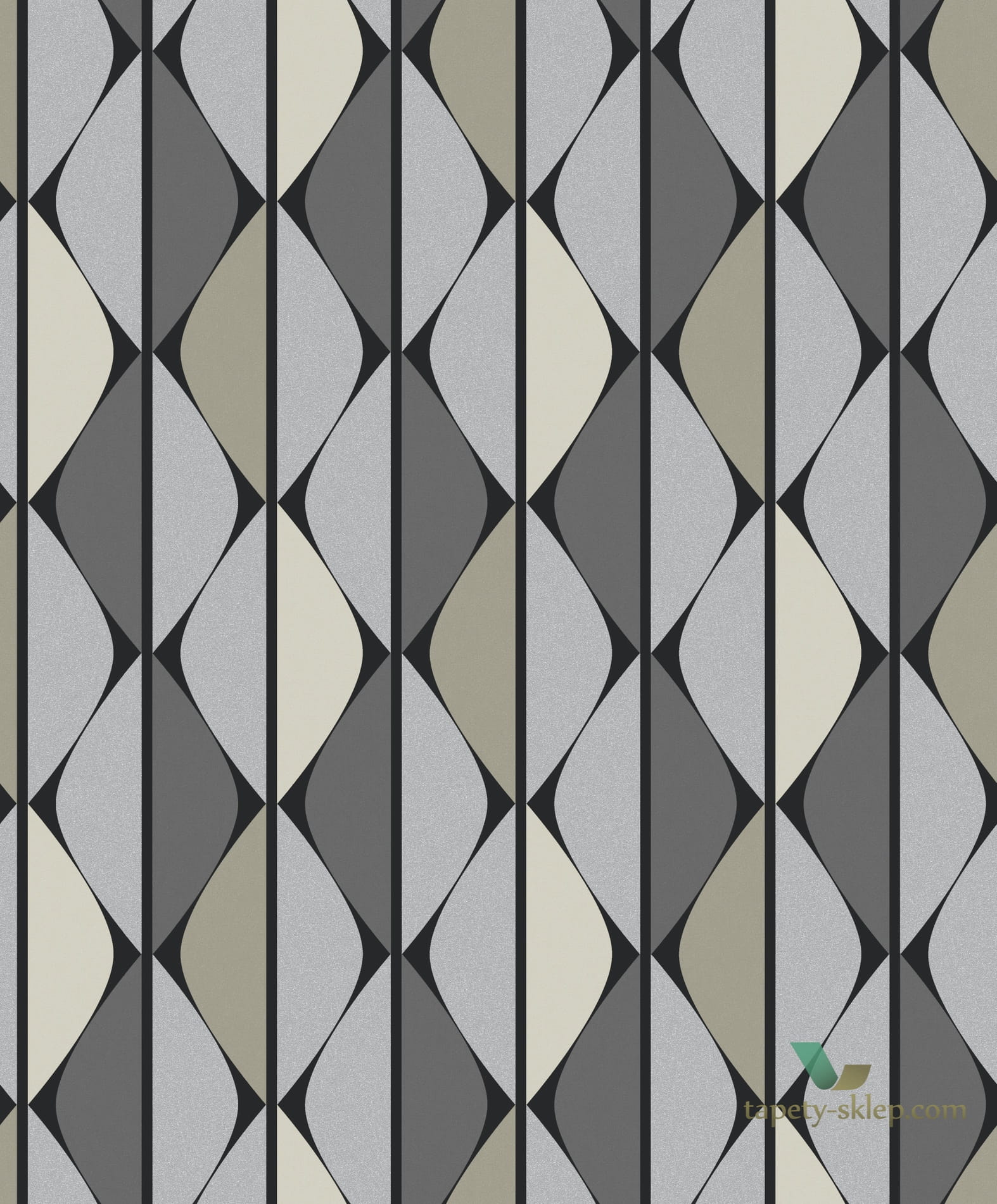 Tapeta geometryczna Khroma OMB302 Timor Ombra