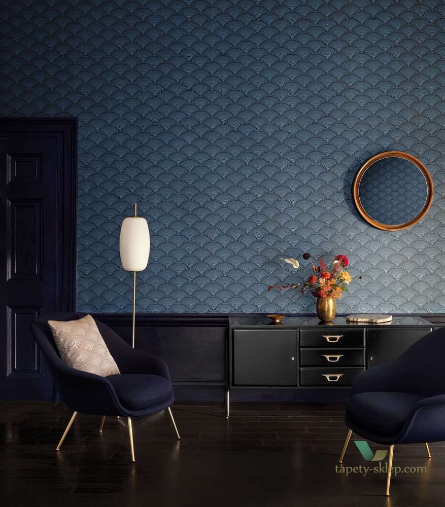 Tapeta Z Wachlarzami Cole&Son Feather Fan 89/4015 The Conptemporary Collection