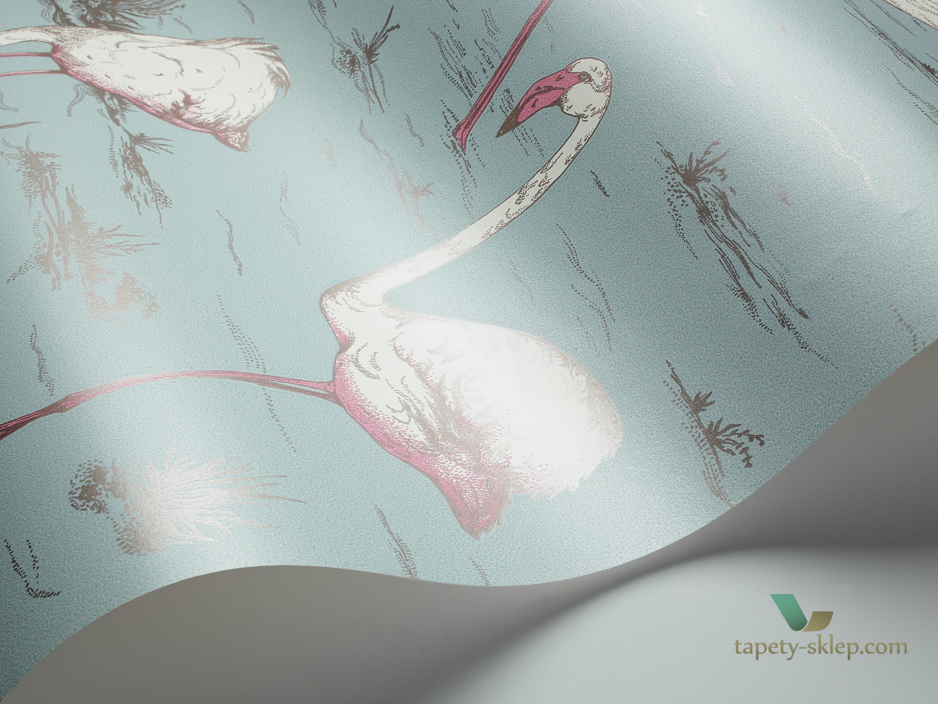 Tapeta Flamingi Cole&Son Flamingos 66/6044 The Conptemporary Collection
