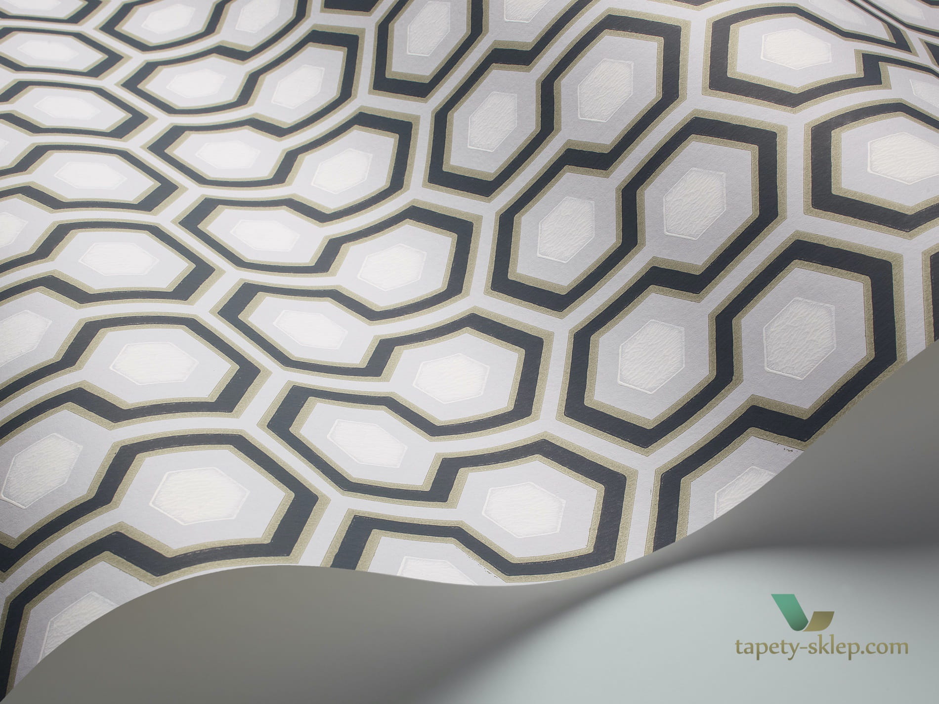 Tapeta W Heksagony Cole&Son Hicks Hexagon 66/8055 The Conptemporary Collection