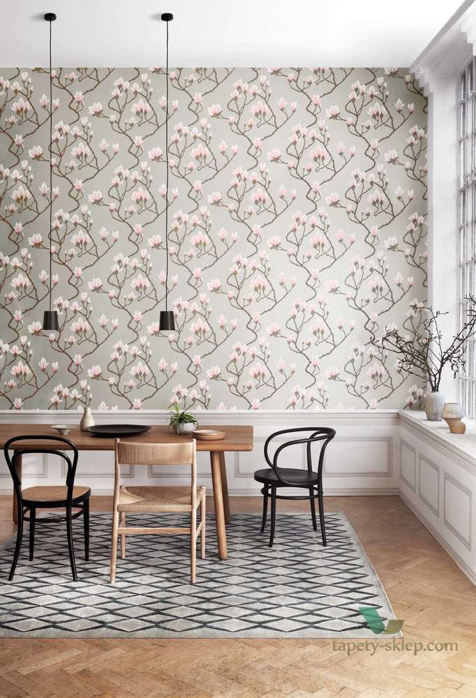 Tapeta Kwiaty Magnolii Cole&Son Magnolia 72/3010 The Conptemporary Collection