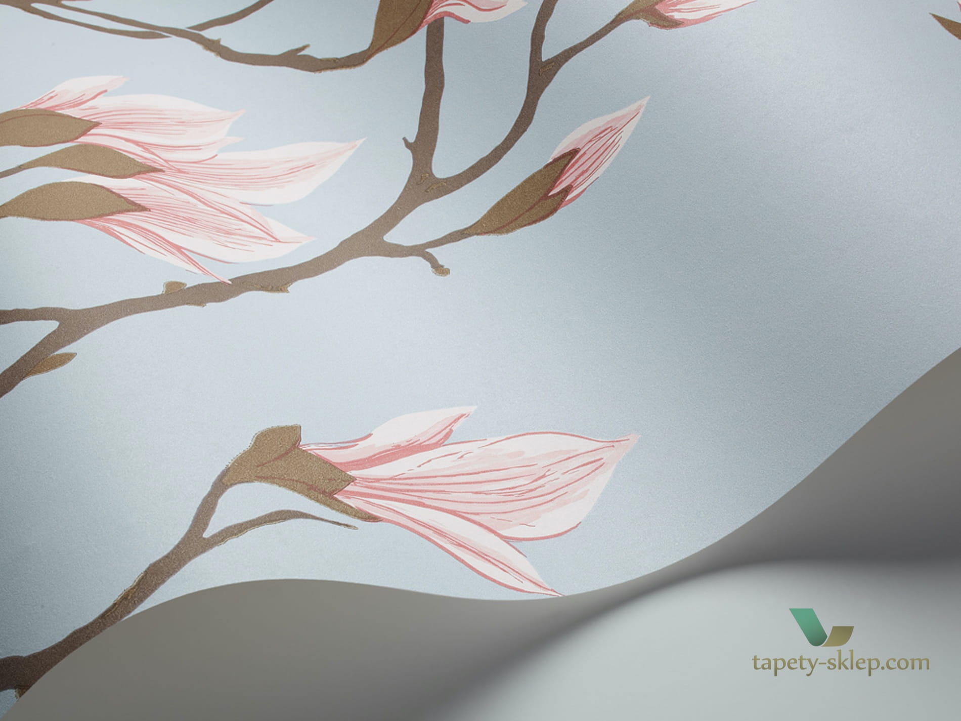 Tapeta Kwiaty Magnolii Cole&Son Magnolia 72/3011 The Conptemporary Collection
