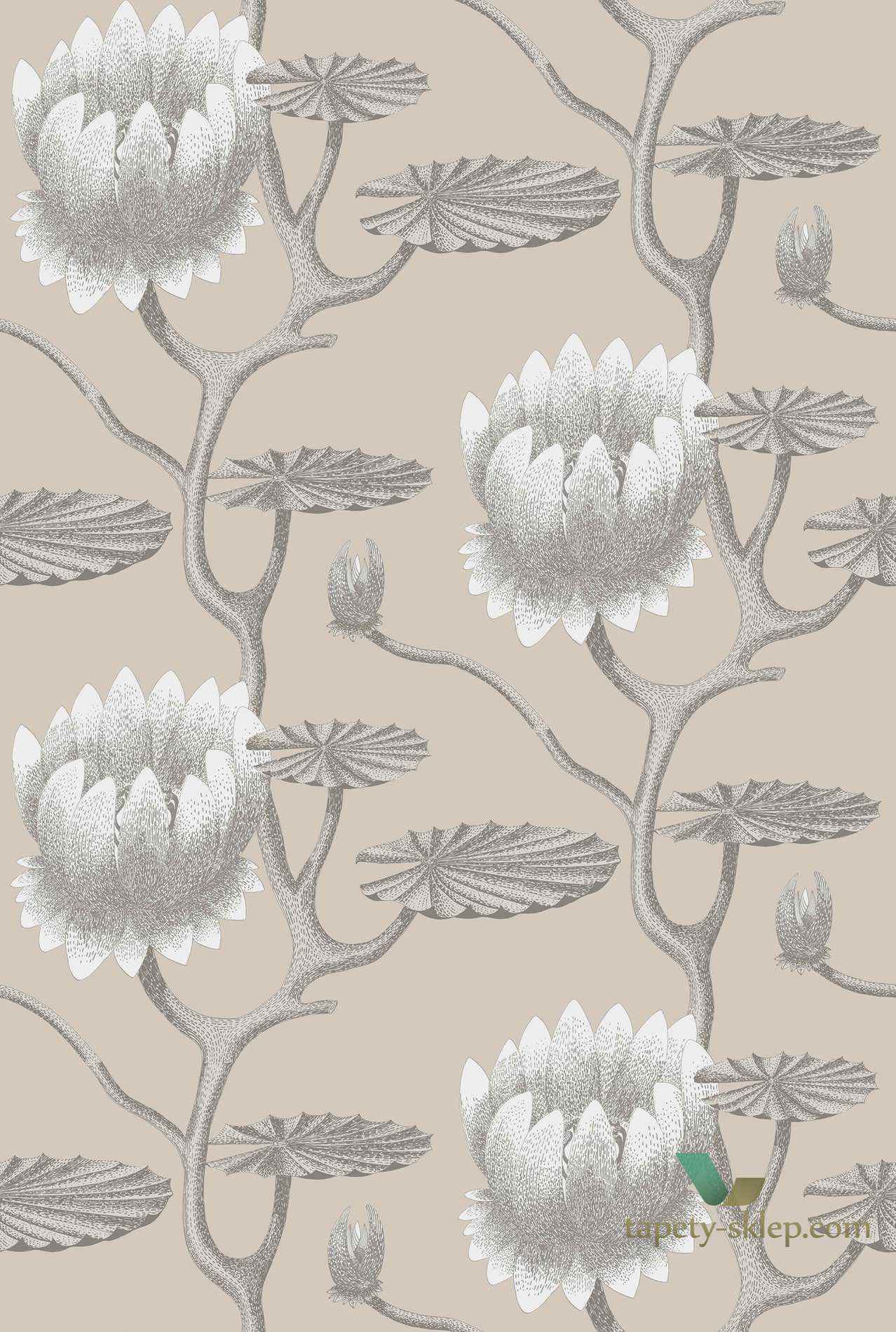 Tapeta Lilia Kwiaty Cole&Son Summer Lily 95/4025 The Conptemporary Collection