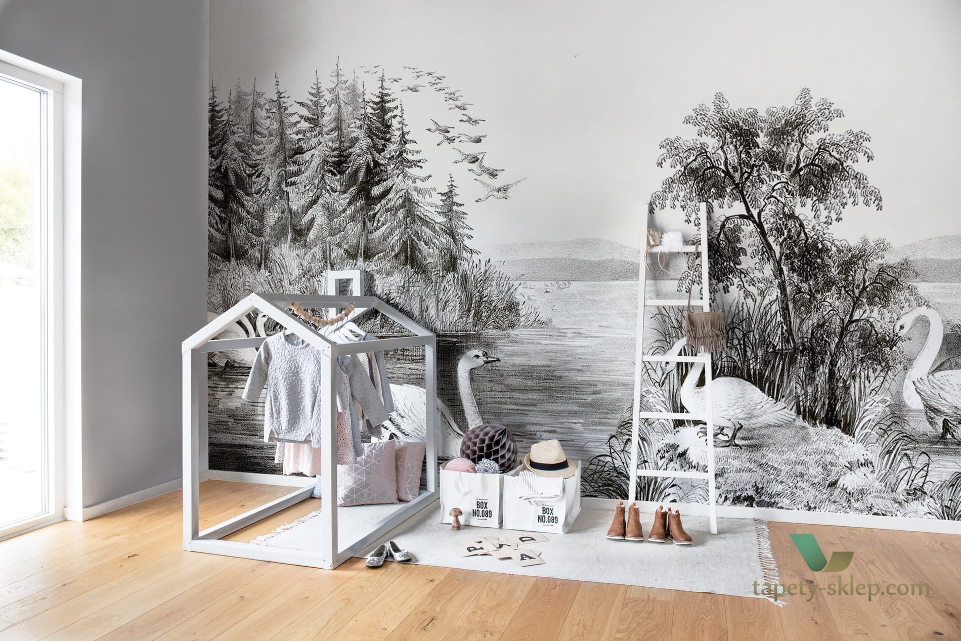 Fototapeta Rebel Walls R16221 Swan Lake