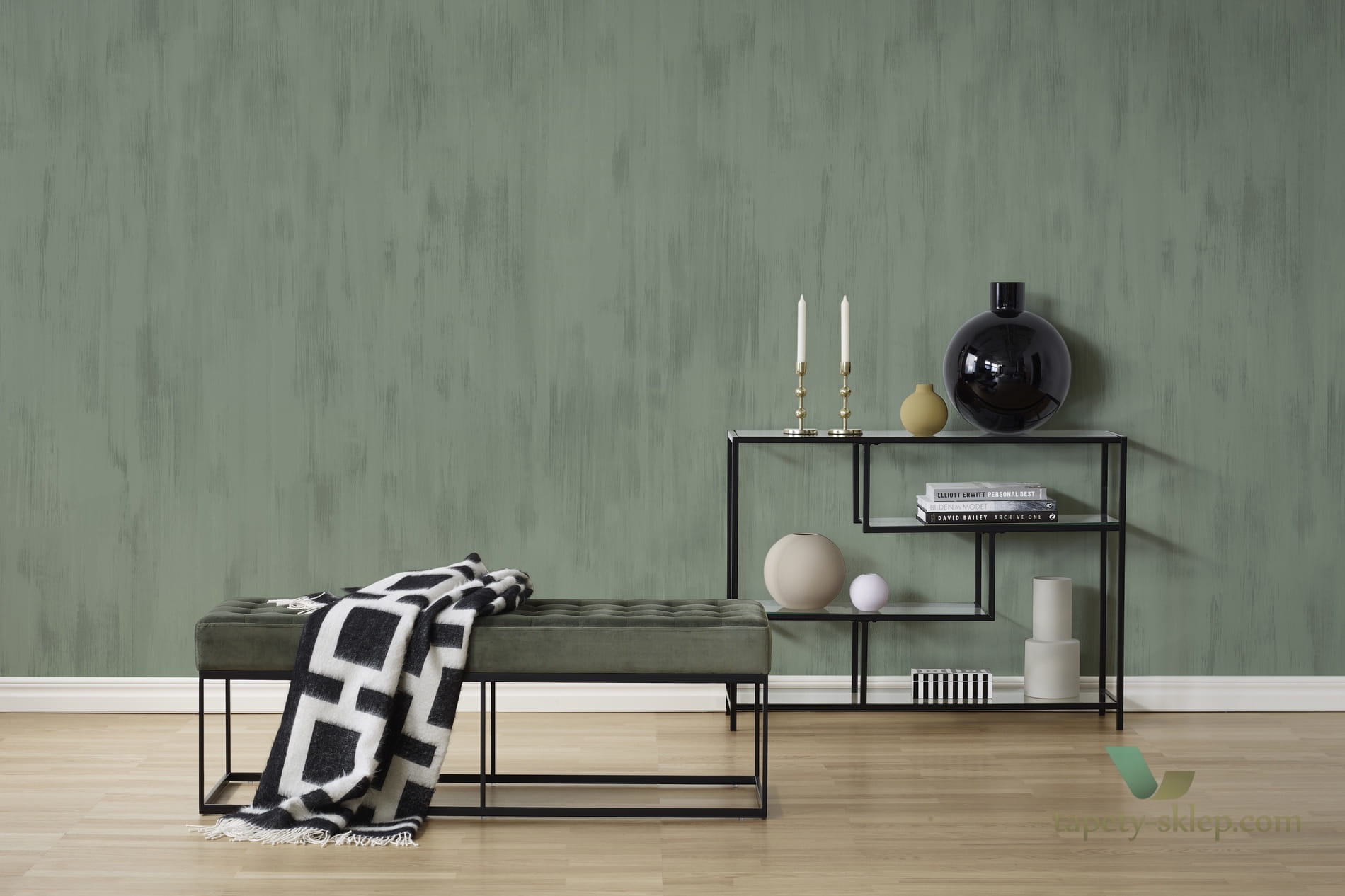 Tapeta Rebel Walls R16752 Brushstrokes Jade