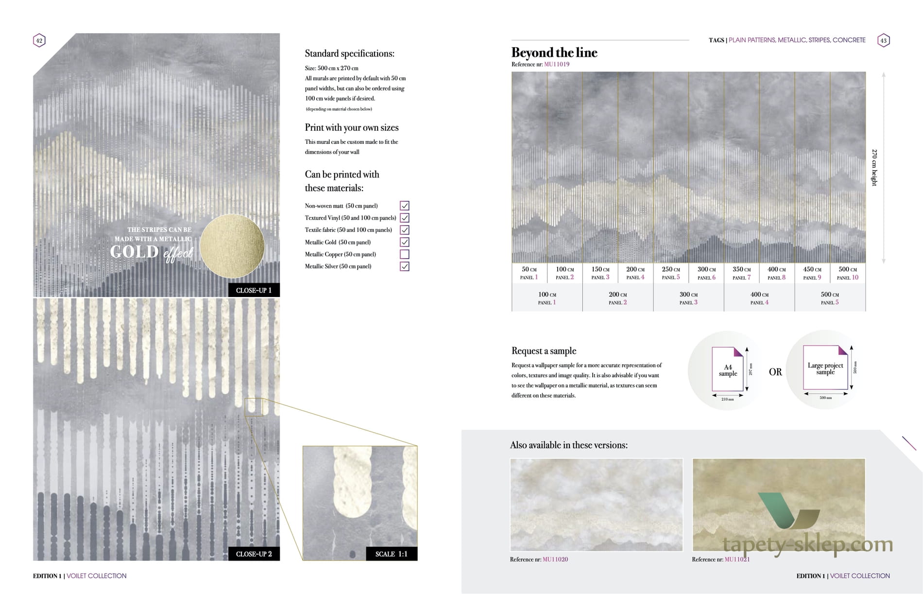 Tapeta Muance MU11019 Beyond the line