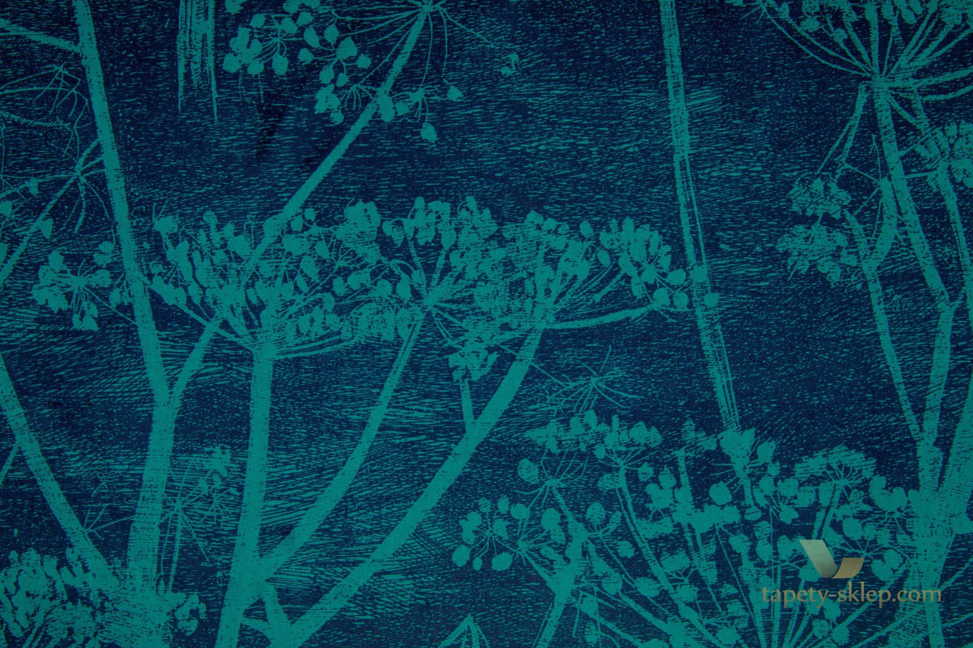 Tkanina kwiaty kopru welur Cole&Son Cow Parsley Velvet F111/5015 The Contemporary Collection