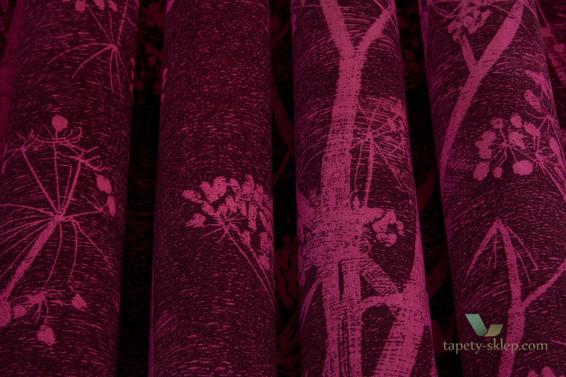 Tkanina kwiaty kopru welur Cole&Son Cow Parsley Velvet F111/5017 The Contemporary Collection