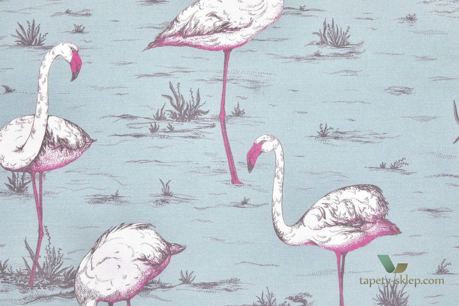 Tkanina flamingi Cole&Son Flamingos F111/3010LU The Contemporary Collection