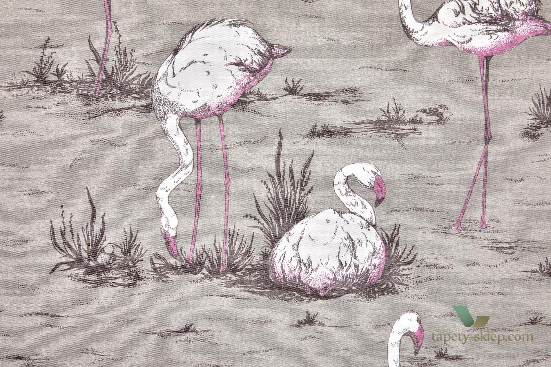 Tkanina flamingi Cole&Son Flamingos F111/3011LU The Contemporary Collection