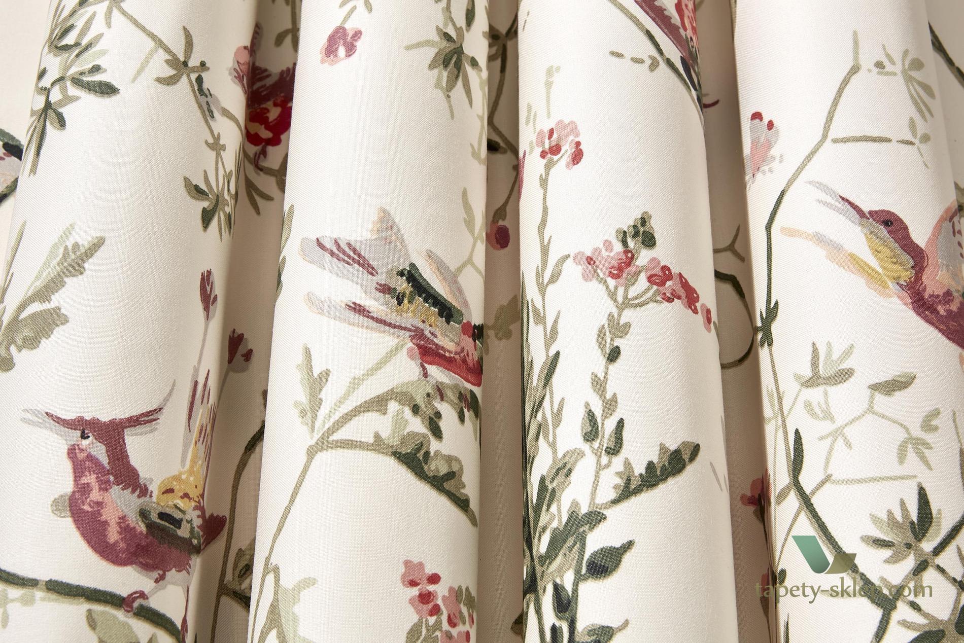 Tkanina z botanicznym wzorem Cole&Son Hummingbirds F62/1001 The Contemporary Collection