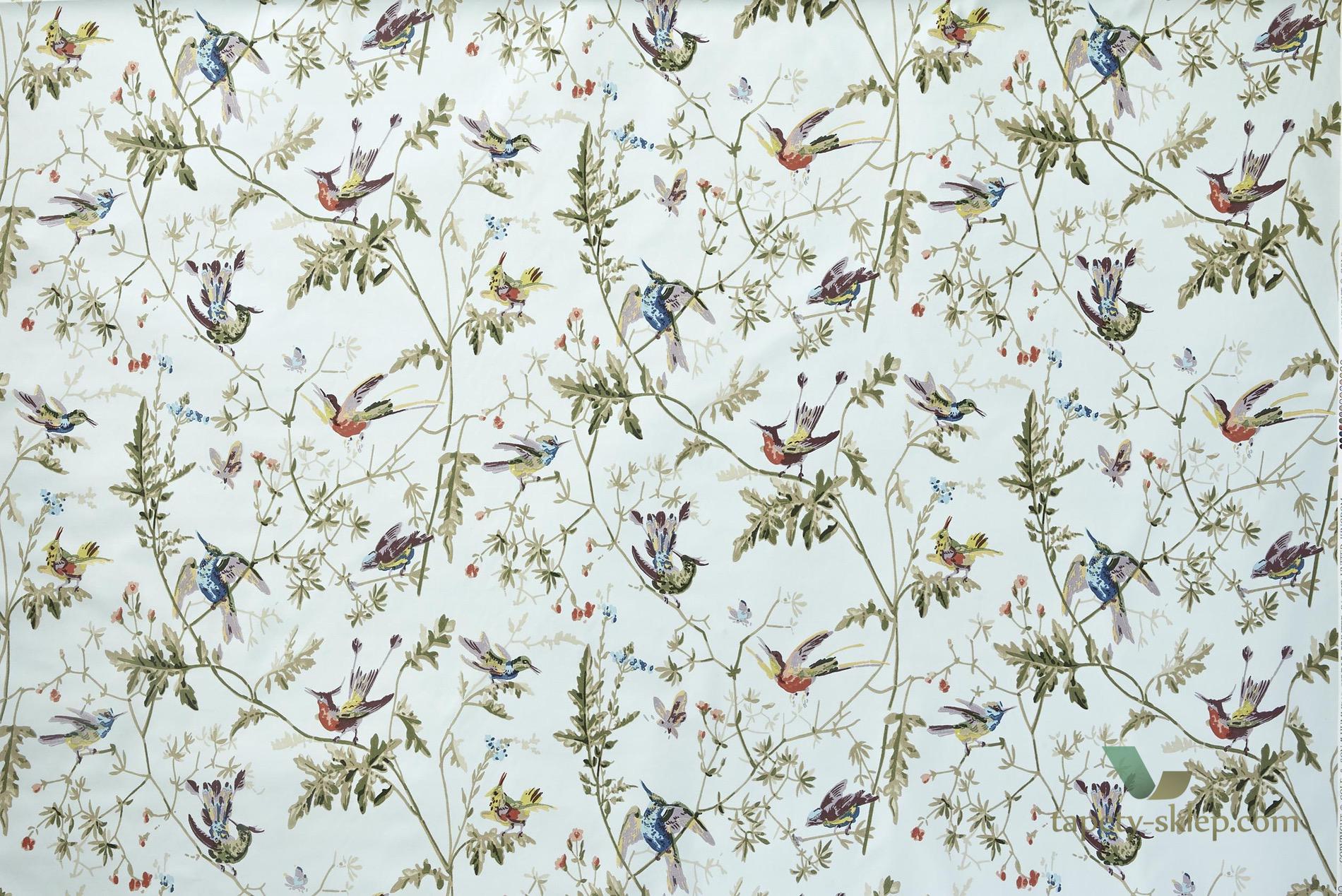 Tkanina z botanicznym wzorem Cole&Son Hummingbirds F62/1004 The Contemporary Collection