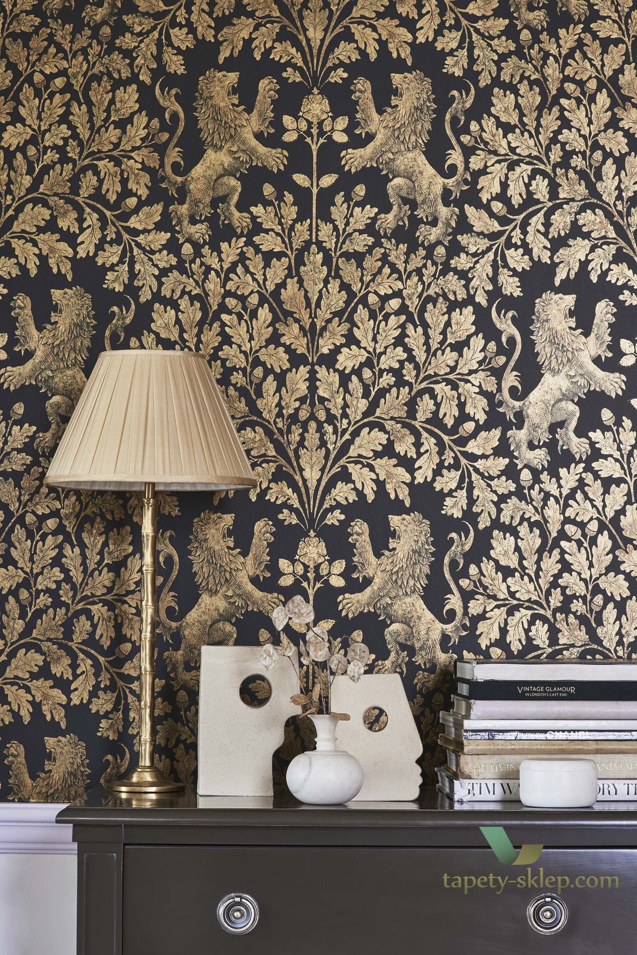 Tapeta Ornament Cole&Son Boscobel Oak 116/10037 Pearwood
