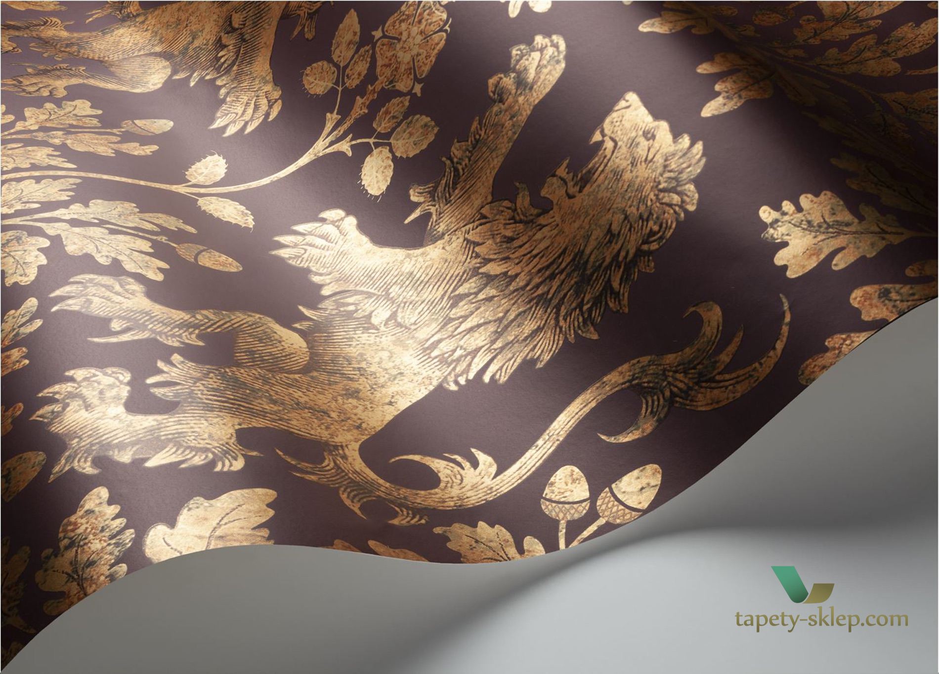 Tapeta Ornament Cole&Son Boscobel Oak 116/10038 Pearwood
