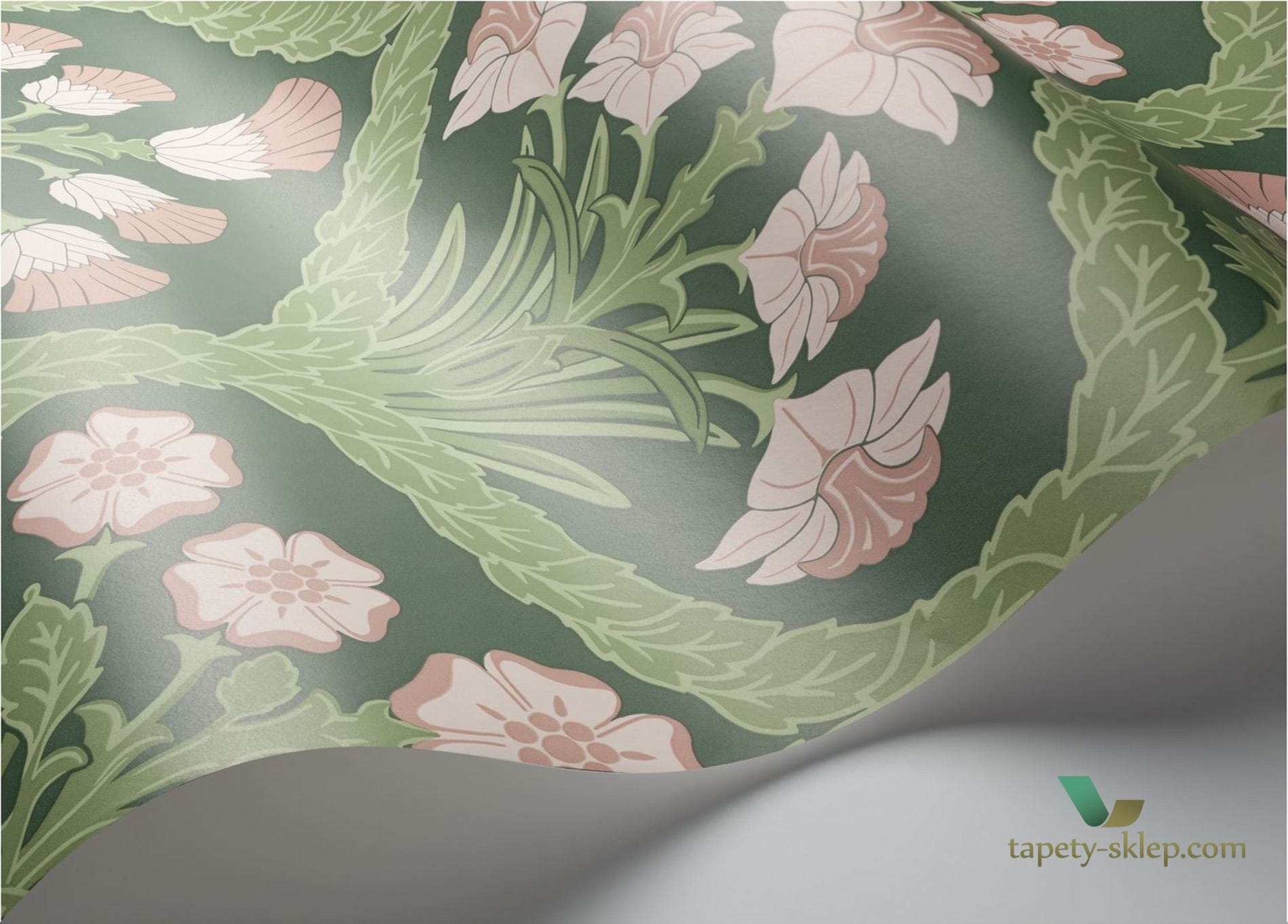 Tapeta Kwietny Treliaż Cole&Son Floral Kingdom 116/3009 Pearwood