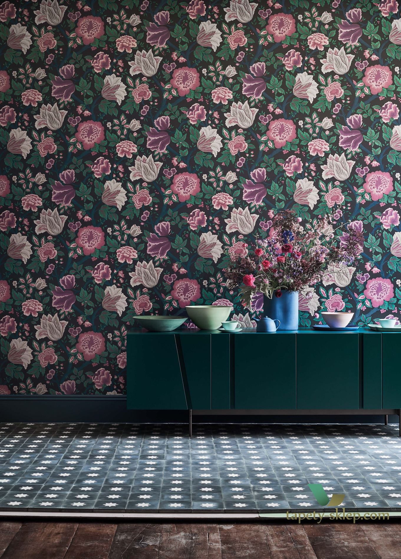 Tapeta Kwiaty Cole&Son Midsummer Bloom 116/4014 Pearwood