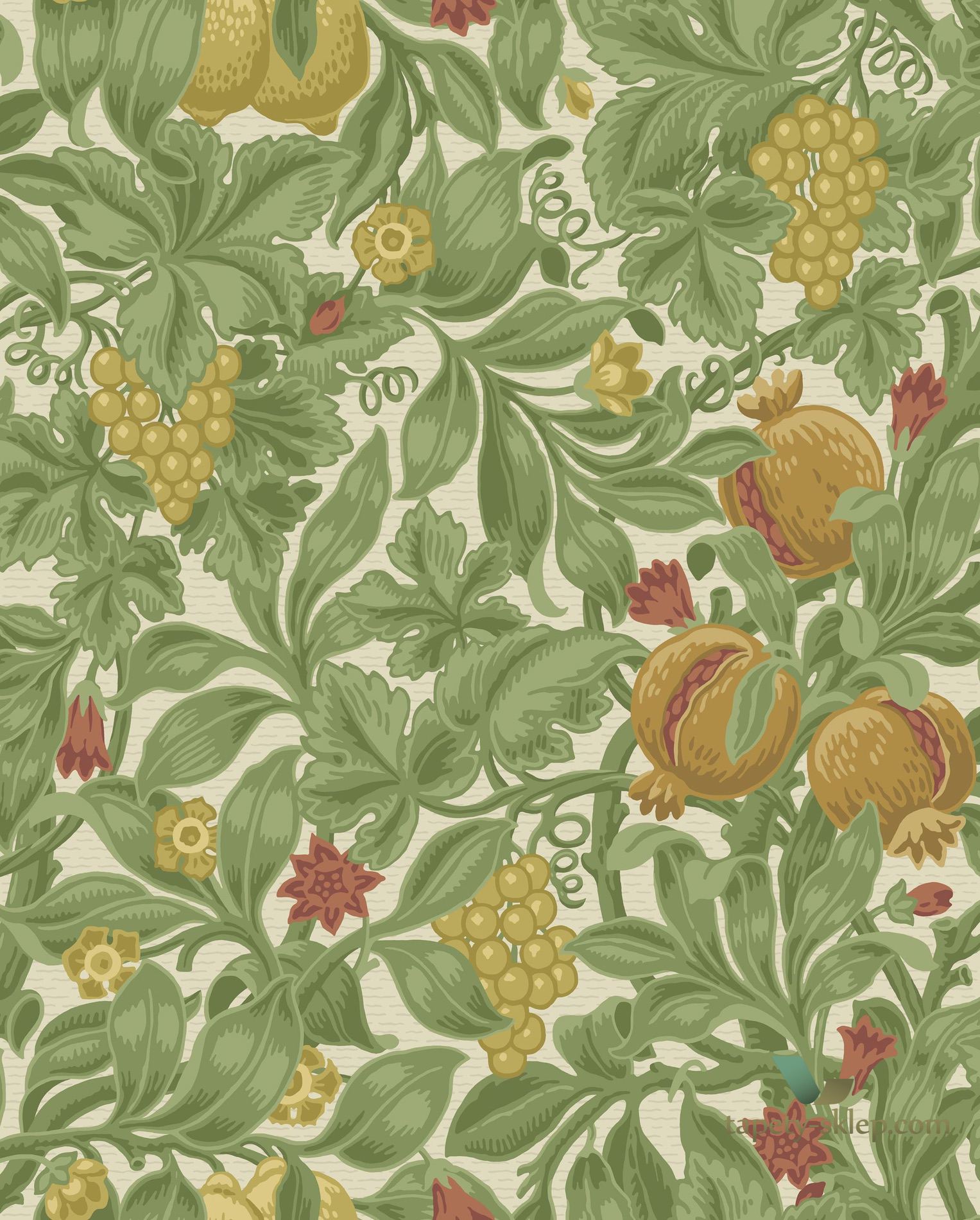 Tapeta Owoce i Liście Cole&Son Vines of Pomona 116/2007 Pearwood