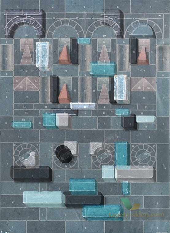 Fototapeta Wall&Deco WDJC1902 JEUX DE CONSTRUCTION Contemporary 2019