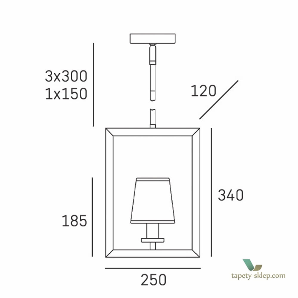 Lampa P01007WH London Cosmo Light