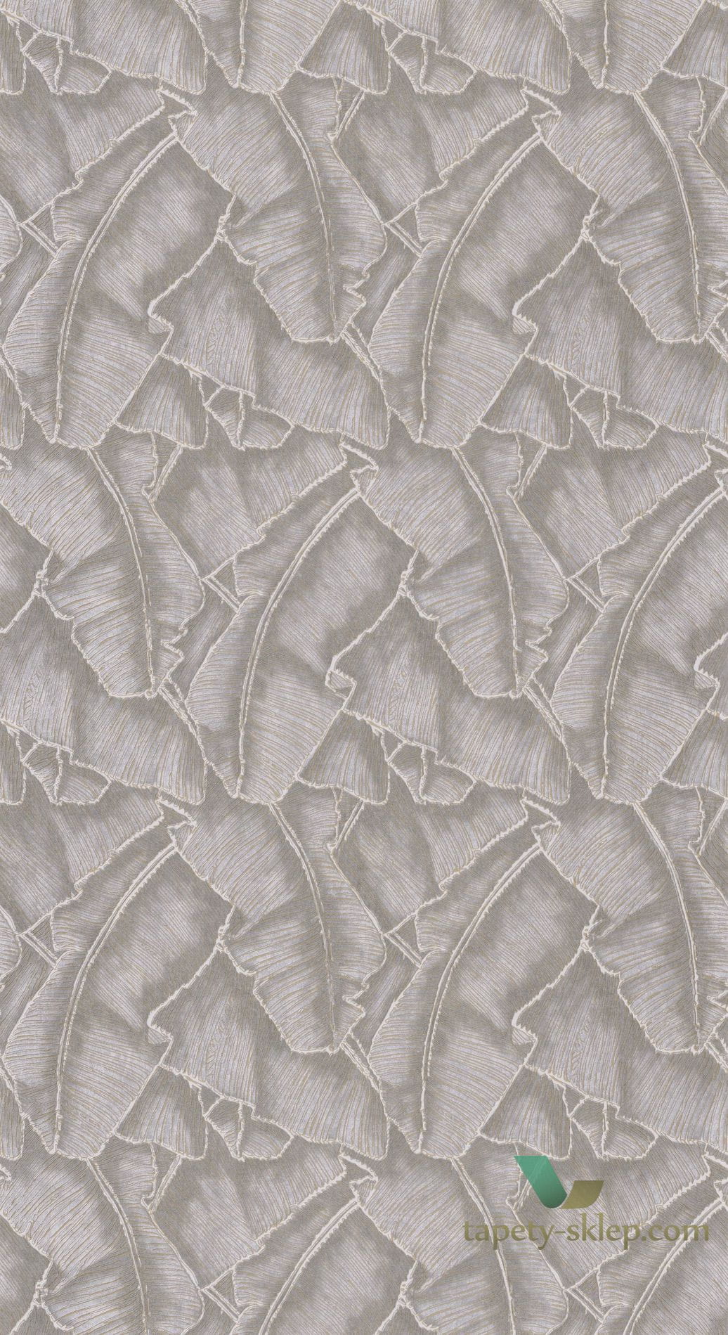 Tapeta tropikalne liście Casadeco CBBA84321341 Selva Cuba
