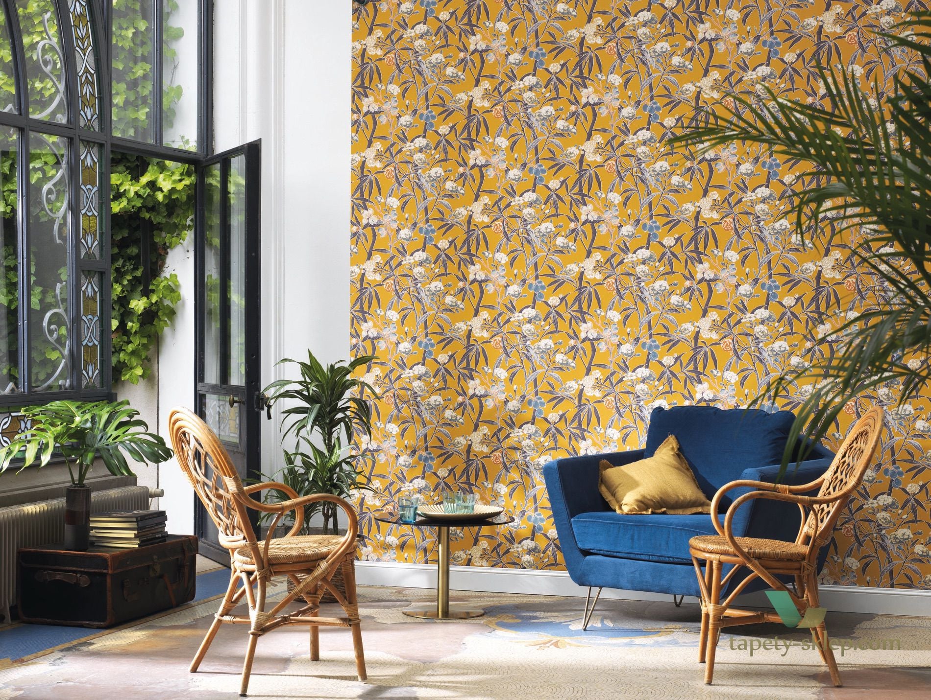 Tapeta botaniczna Casadeco CBBA84337505 Habana Cuba