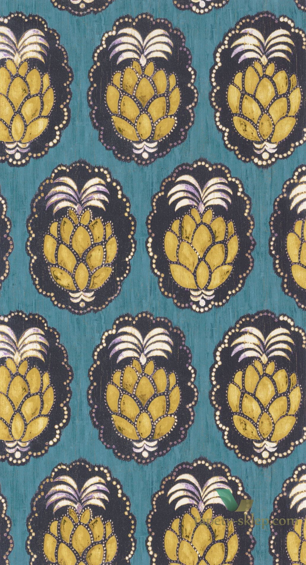 Tapeta Ananas Casadeco CBBA84356404 Pina Cuba