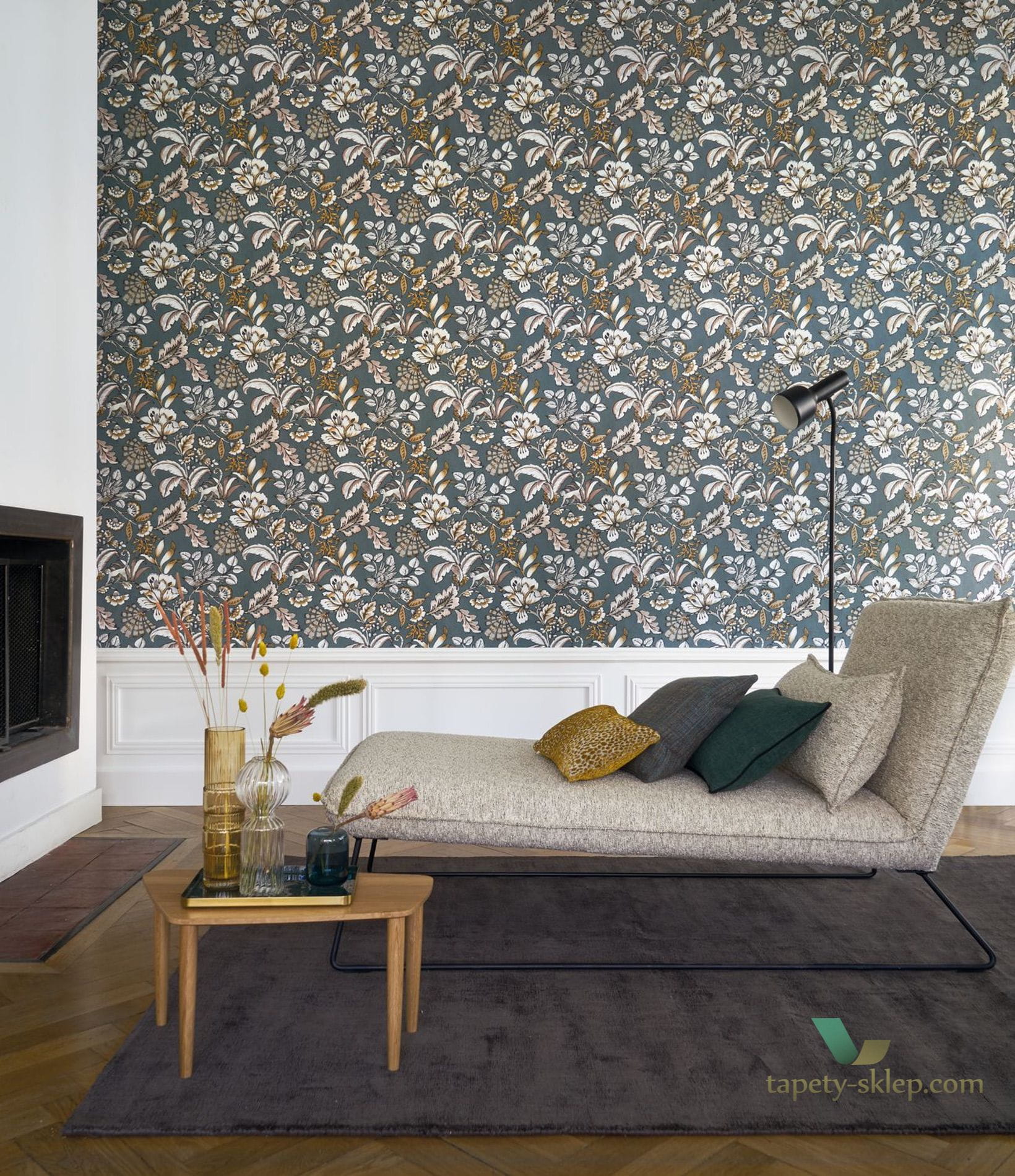 Tapeta botaniczna Casamance 74522858 Paiony Ceylan