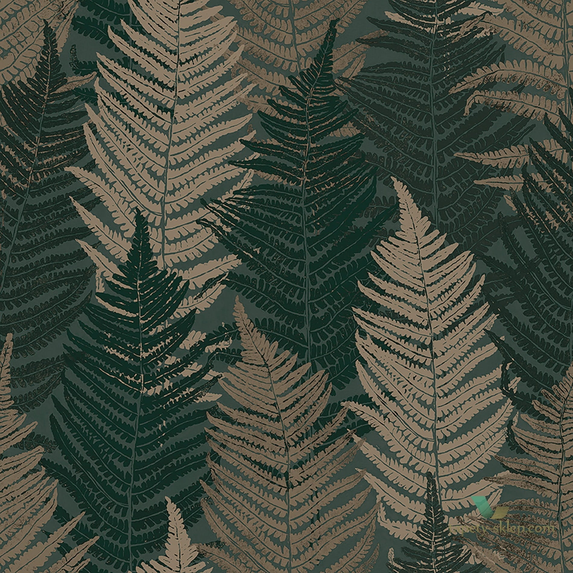 1 szt / 24H Tapeta Liście Paproci Boras 1164 Fern Forest Everyday Moments