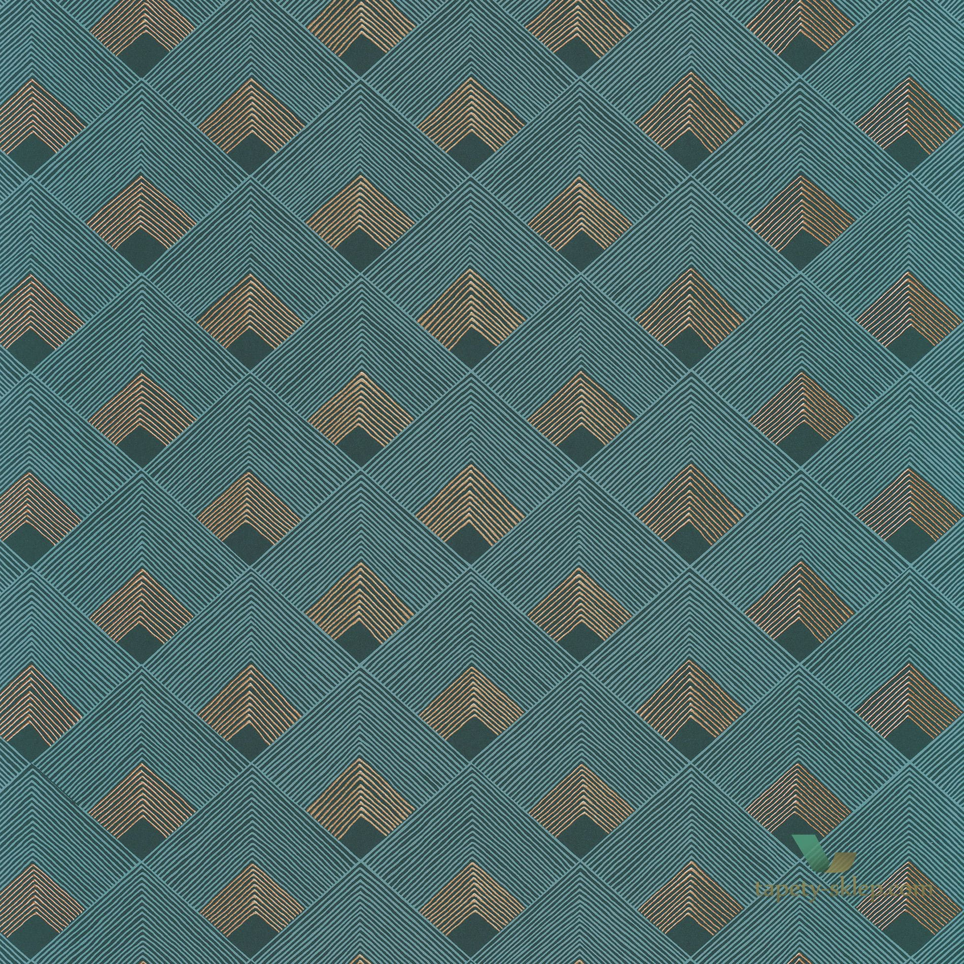 Tapeta w stylu Art-Deco Casamance 74470926 Ondes Misura